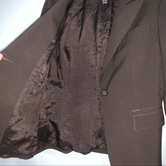 Tahari Arthur S. Levine size 4P chocolate brown blazer - Picture 11 of 12